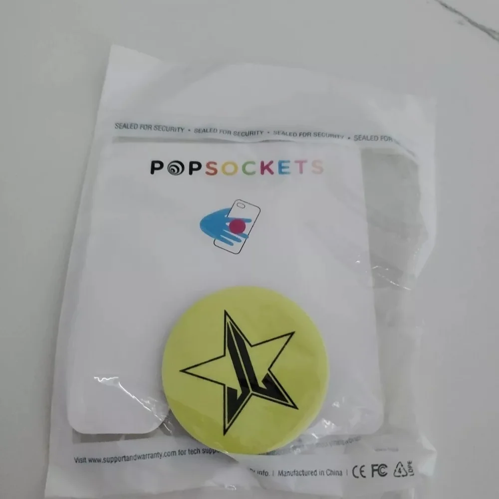 PopSockets Yellow Star Grip